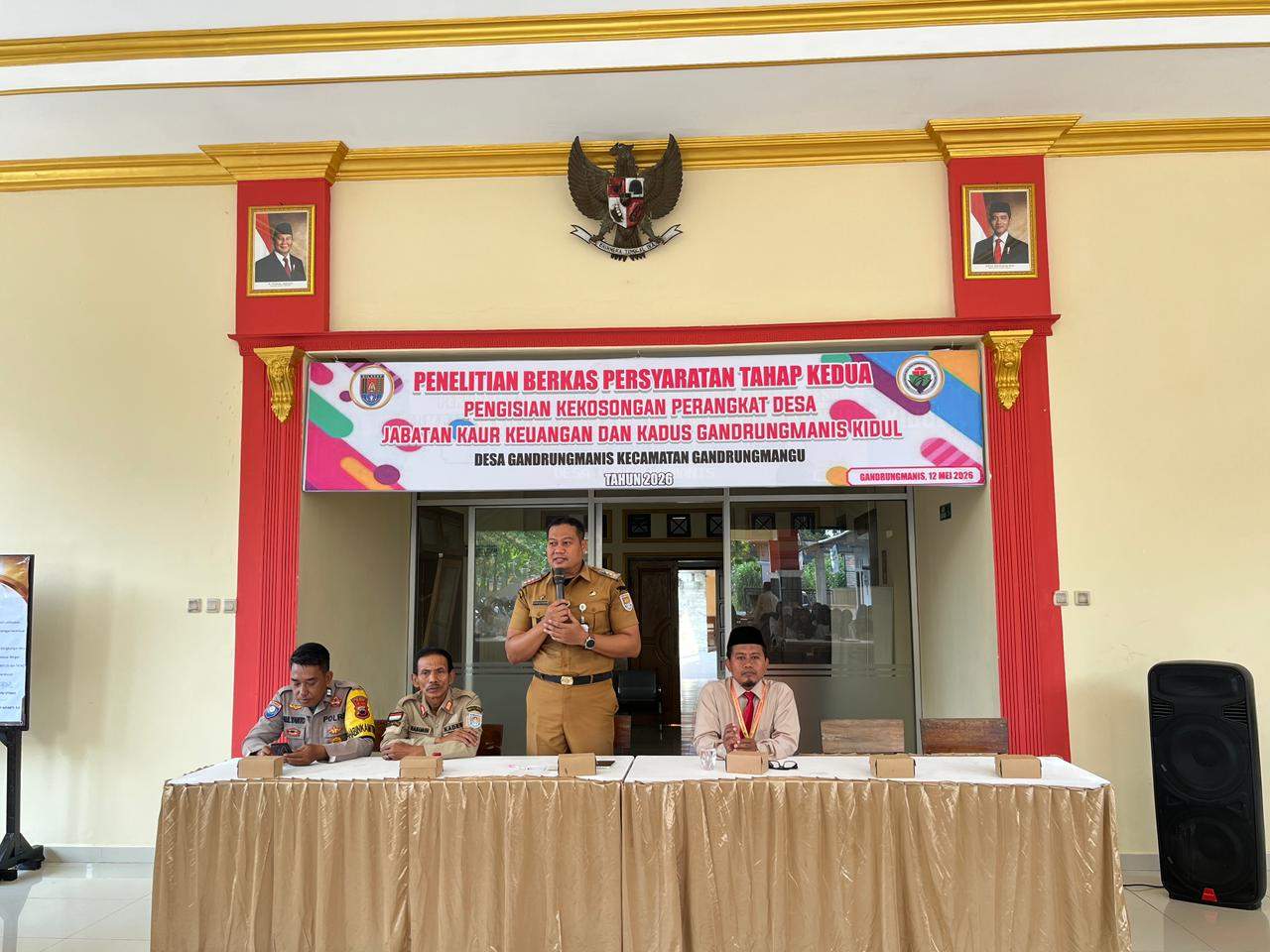 Penelitian Bekas Persyaratan Tahap Kedua Pengisian Kekosongan Perangkat Desa Jabatan Kaur Keuangan Dan Kadus Gandrungmanis Kidul Tahun 2026